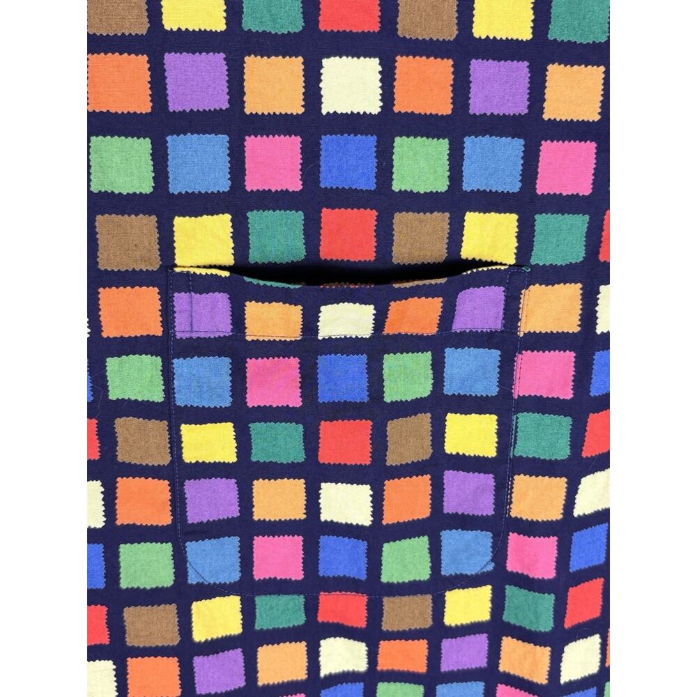 Maus & Hoffman Shirt Men’s Large Multicolored Check Casual Fun Eccentric USA - Picture 5 of 8